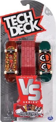 Produktbild von Tech Deck griffbrett Krooked VS Series Satz von 2 Skateboards und Treppen