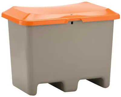 Produktbild von CEMO Streugutbehälter Plus3 200 Liter unterfahrbar ohne Entnahme grau/orange