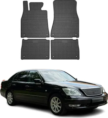 Obrázek produktu pro 2000-2016 Lexus LS podlahové rohože gumové černé 4 ks