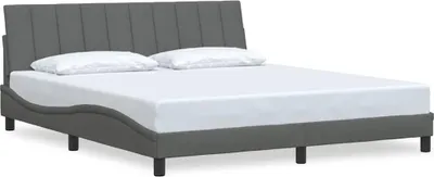 Obrázok produktu pre vidaXL Rám postele bez matraca "Hanko" tmavo šedý 180x200 cm látka