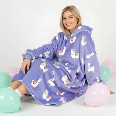 Produktbild von Lazy Robe Sehr weicher Bademantel Lila Alpaka 100 cm