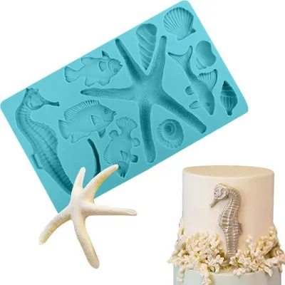 Zdjęcie produktu dla Silikonowa forma w kształcie morza 20 x 11,5 cm – Cakesicq