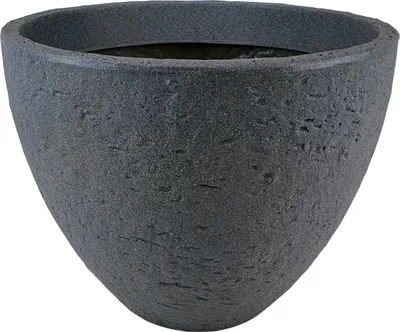Produktbild von Pflanzkübel Stone Ø 40 cm Blumenkübel Pflanztopf Blumentopf Kunststoff rund grau