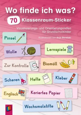 Produktbild von Wo finde ich was? 70 Klassenraum-Sticker