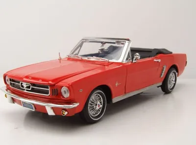 Image de Motormax 73145O Ford Mustang Cabrio 1964 1/2 orange 1:18