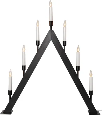 Produktbild von Star Trading 214-56, Leichte Dekorationsfigur, Schwarz, IP20, Weiß, 7 Glühbirne(n), E10