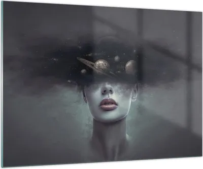 Produktbild von Bilder auf glas - Einteilig - Quinoa Frau Gesicht - 100x70cm - Glasbilder - Wandbilder - Bilder - zum Aufhängen bereit - Wanddekoration aus Glas - Glas Bilder - Wandbild auf Glas - GAA100x70-4796