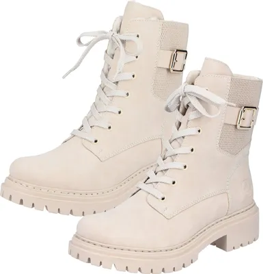 Produktbild von Rieker Damen Stiefelette Webstoff Schnalle Plateau 72631, Größe:39 EU, Farbe:Mehrfarbig