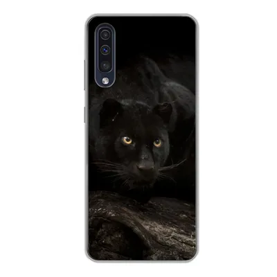 Produktbild von MuchoWow® Handyhülle Schutzhülle Hülle für Samsung Galaxy A50 Panther - Wald - Augen Silikon Softcase Handy Hülle - Mobiltelefonhülle