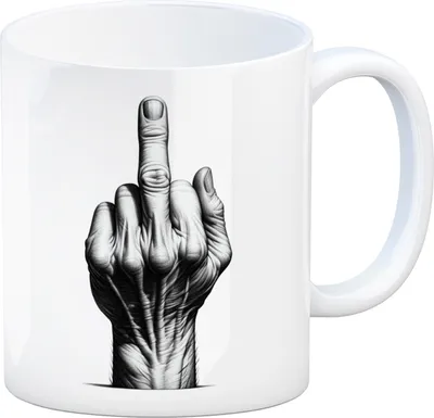 Produktbild von Mittelfinger Kaffeebecher