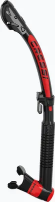 Image de Cressi Itaca Ultra Dry Tuba de plongée Rouge,Noir Rouge,Noir One Size