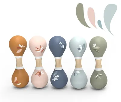 Produktbild von Speedy Monkey Holzmaracas Musikinstrument für Kinder12m+