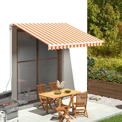 Obrázok produktu pre Maison Exclusive – Náhradná látka na markízu, žltá a oranžová, 3,5 x 2,5 m, polyester