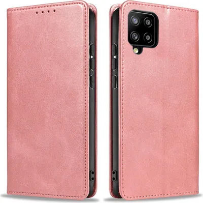 Produktbild von Handyhülle für Samsung Galaxy A42 5G Kunstleder Flip Cover Hülle Handytasche Case Kartenfach Farbe: Rosa