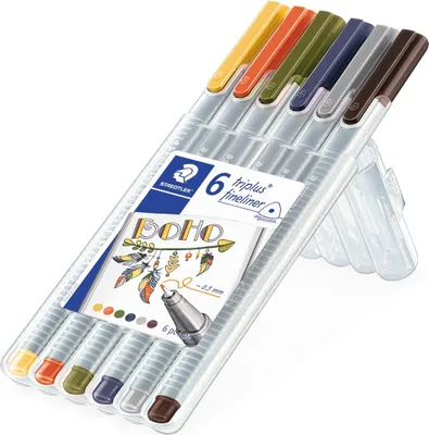 Zdjęcie produktu dla Staedtler triplus fineliner 334, 6 szt.