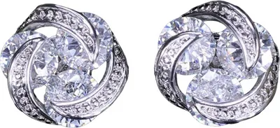 Image de Boucles d'oreilles LE-21695 en Argenté et Cristal KP21695