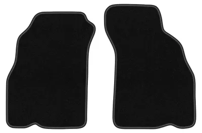 Productafbeelding van Velours voormatten voor Hyundai Accent I (X-3) 1994-2000 (sedan) – 2-delig, zwart, op maat – Wielganizator BASIC