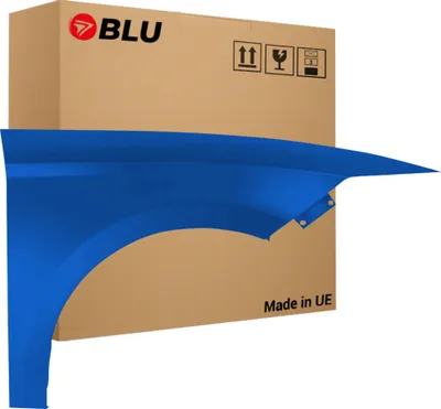 Produktbild von BLU Kotflügel Passend für Seat Leon III 3 5F LW5P Rechts Blau AzulApollo | 2012-2020 | Vorderseite Vorne | Lackiert | Einbaufertig
