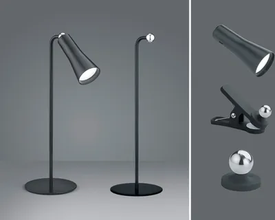 Produktbild von TRIO Trio Maxi ladattava pöytävalaisin, 200 lm, 3000 K, LED 2 W, mattamusta