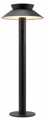Productafbeelding van Nordlux JUSTINA Zonnepaneel LED buitenpaalverlichting, warm wit, 5W, zwart, IP44, 2418098003