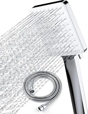 Immagine prodotto di Soffione doccia Newentor con tubo flessibile, soffione doccia con tubo flessibile 1,5M, tubo doccia con soffione doccia Soffione doccia lordo, doccetta doccia soffione doccia a pioggia con 6 modalità di getto