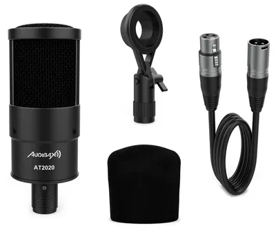 Obrázok produktu pre Audibax AT2020 – Profesionálny štúdiový kondenzátorový mikrofón