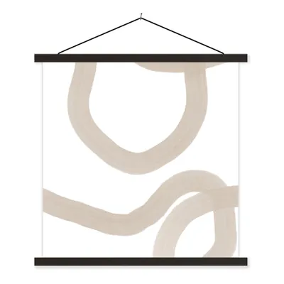 Produktbild von MuchoWow® Textilposter Abstrakt - Pastell - Design 90x90 cm mit schwarzem Rahmen - Magnetisches