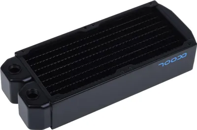 Produktbild von Alphacool 14227, Kühlkörper, Messing, Stahl, Schwarz, 92 mm, 229 mm, 45 mm