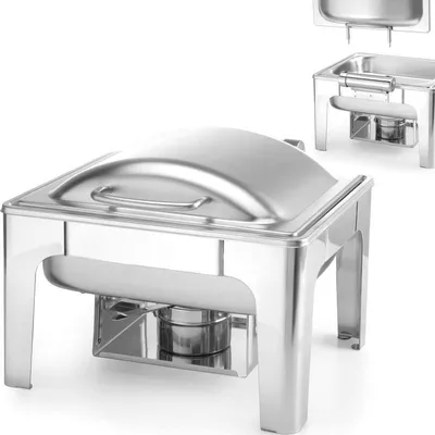 Immagine prodotto di Contenitore termico per alimenti - Riscaldatore GN 1/2 - 4 litri - Senza elettricità - Acciaio inossidabile