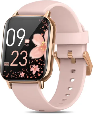Smartwatch Damen mit Telefonfunktion,1.83"HD Herzfrequenz Schlafmonitor Menstruationszyklus SpO2,IP68 mit 113+ Sportmodi Schrittzähler für iOS Android