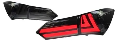 Produktbild von Rückleuchten, LED-Technologie, dynamischer Blinker, kompatibel mit Toyota Corolla 2014-2017, Rauch, 2PS