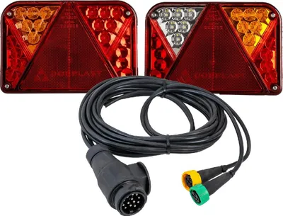 Obrázok produktu pre DOBPLAST DPT35 LED zadné svetlá + MANTES 4 m 13PIN káblový zväzok