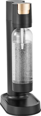Obrázek produktu pro SucceBuy výrobník perlivé vody, výrobník sodové vody pro domácí použití, výrobník sodové vody s 1 l PET lahví bez BPA, kompatibilní s 60 l lahví CO2 (není součástí balení), černá barva