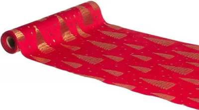 Produktbild von Tannenbaum Tischläufer Rot 3m