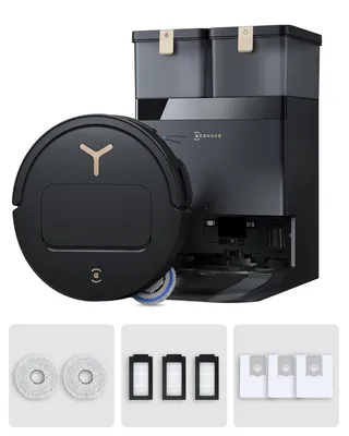 Produktbild von ECOVACS DEEBOT T50 PRO Omni Gen3 Care kit Staubsauger Roboter mit Wischfunktion (Enthält 2 zusätzliche Wischpads, 3 Filter und 3 Staubbeutel) Schwarz