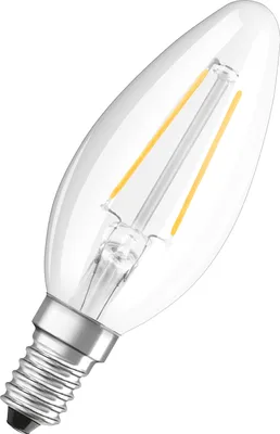 Produktbild von Osram LED Filament Leuchtmittel Kerze 2,5W = 25W E14 klar 250lm 840 neutralweiß 4000K