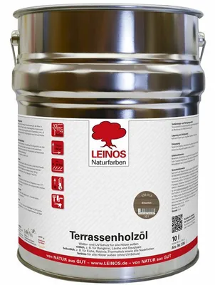 Produktbild von LEINOS 236 Terrassenholzöl Bräunlich 10 l – Terrassenöl
