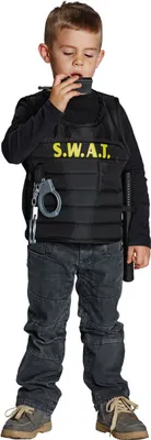 Produktbild von SWAT Weste Einsatz Spezialkräfte Kinder Karneval Fasching Kostüm 116-152