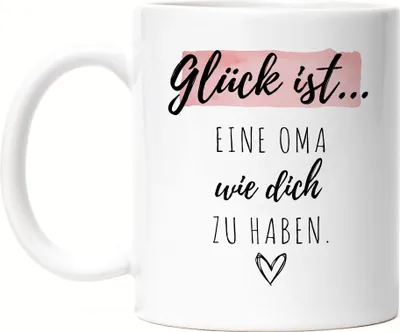 Produktbild von Glück Ist Eine Oma Wie Dich Zu Haben Tasse Geschenk Danke Sagen Omi Großeltern