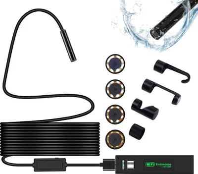 Zdjęcie produktu dla Endoskop / Kamera Inspekcyjna / Wifi Usb 1200P 8Mm - 5 Metrów