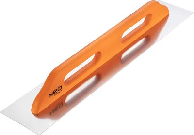 Immagine prodotto di NEO TOOLS cazzuola, spessore lama 0,7 mm, 680x128 mm, cazzuola con lama in acciaio inox | Manico ergonomico in legno verniciato, lama in acciaio inox