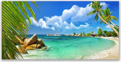 Produktbild von Tulup Leinwand-Bilder 140x70 Wandbild Canvas Kunstdruck Meer Landschaft