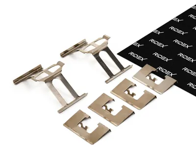 Produktbild von RIDEX 1164A0081 Zubehörsatz Scheibenbremsbelag Hinten für SUZUKI SWIFT III (MZ, EZ) für HONDA CIVIC VII Hatchback (EU, EP, EV)