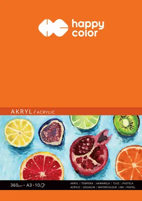 Image de Bloc acrylique A3 10k 360g Happy Color