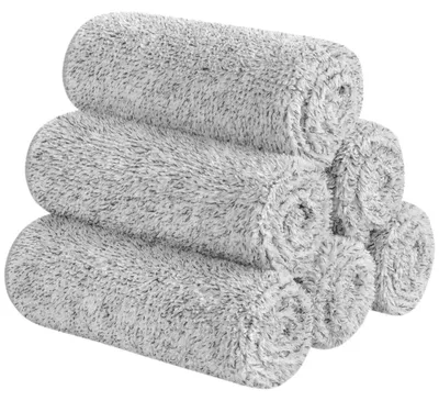 Produktbild von Mikrofaser Handtücher Abschminktücher 30x30cm Grau 6 Stück