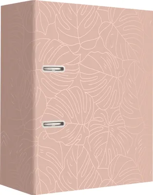 Immagine prodotto di Cartella Interprint A4 75mm 2 Anelli Metallizzato Oro Rosa Monstera