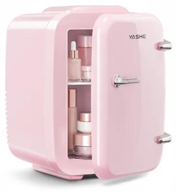 Produktbild von YASHE Mini Kühlschrank, 4 Liter Mini-Kühlschränke für Kosmetik, Getränke, 220V A