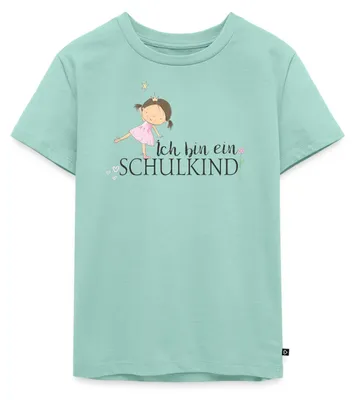 Produktbild von Spreadshirt Einschulung Ich Bin ein Schulkind Prinzessin Kinder Premium T-Shirt, 98/104 (2 Jahre), Mint