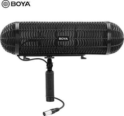 Produktbild von BOYA BY-WS1000 Mikrofon Blimp Windschutzscheiben-Aufhaengungssystem mit XLR-Kabel fuer Mikrofone mit 20-22 mm Durchmesser fuer Canon Nikon Sony Camcorder Recorder