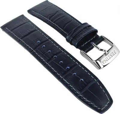 Produktbild von Festina > Uhrenarmband 23mm Leder blau Krokoprägung > F16486, F16892/3